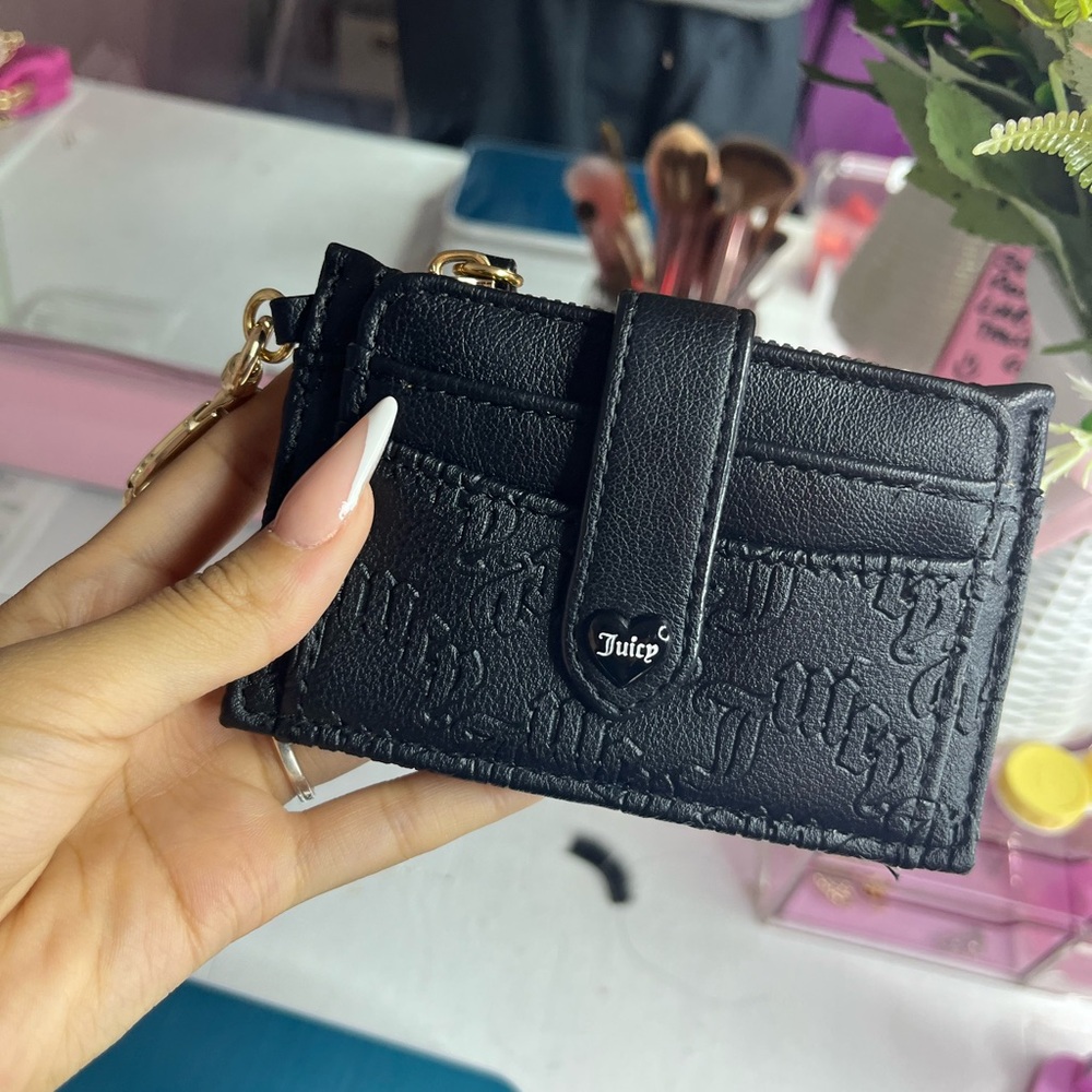 Juicy couture leather card wallet
